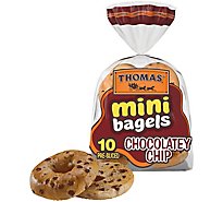 Thomas' Chocolatey Chip Mini Bagels - 10 Count