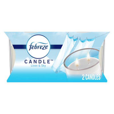 Febreze Air Freshener Candle Linen & Sky - 6.2 OZ