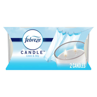 Febreze Air Freshener Candle Linen & Sky - 6.2 OZ