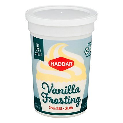 Haddar Frosting Vanilla - 10 OZ - Image 1