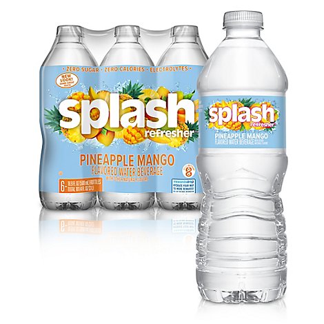 Splash Blast Flavored Water Pineapple Mango - 6-16.9 Fl. Oz.
