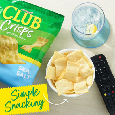 Club Cracker Crisps Baked Snacks Sea Salt - 7.1 Oz - Image 2