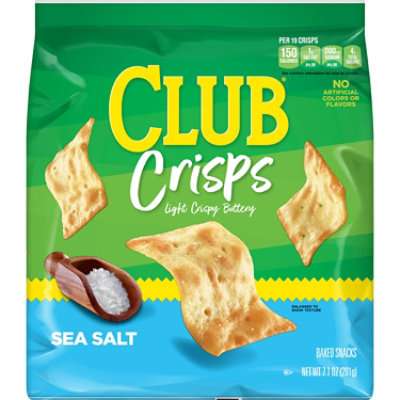 Club Cracker Crisps Sea Salt Baked Snack Crackers - 7.1 Oz - Image 6