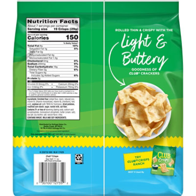 Club Cracker Crisps Sea Salt Baked Snack Crackers - 7.1 Oz - Image 7