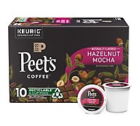 Peet's Hazelnut Mocha Coffee K Cup Pods - 10 Count