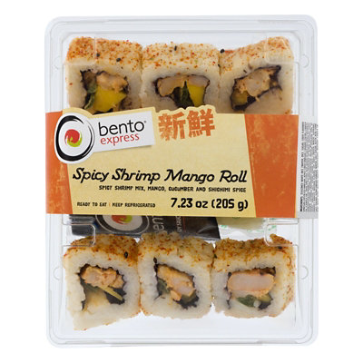 Bento Sushi Spicy Shrimp Mango Roll - 8 OZ - Image 1