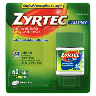 Zyrtec Tablet - 60 - Shaw's