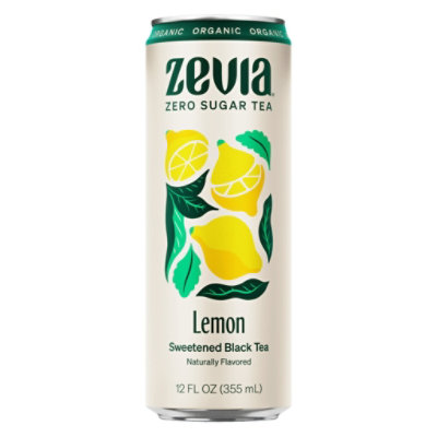 Zevia Organic Black Tea Lemon Zero Sugar - 12 Fl. Oz. - Image 1