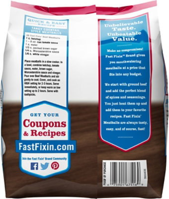 Fast Fixin Beef Meatballs - 20 Oz - Image 6