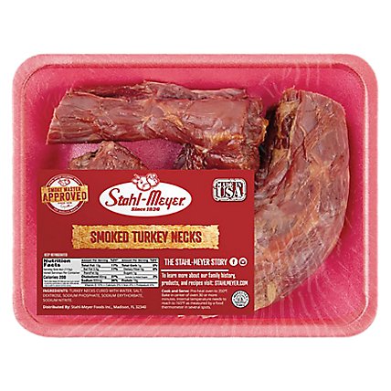 Stahl Meyer Smoked Turkey Necks Tray Pack - 1 Lb - Image 1
