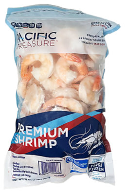 Pacific Treasure Shrimp Cooked 26-30 Ct Farmed P&d - 2 LB - Image 1