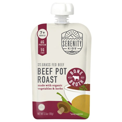 Serenity Kids Beef Pot Roast With Bone Broth - 3.5 Oz - Image 2