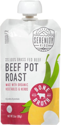 Serenity Kids Beef Pot Roast With Bone Broth - 3.5 Oz - Image 1