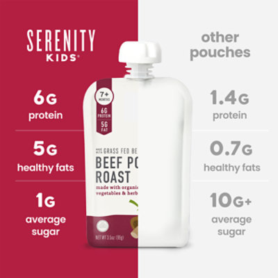 Serenity Kids Beef Pot Roast With Bone Broth - 3.5 Oz - Image 3