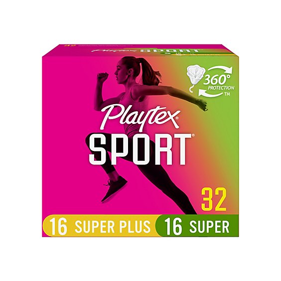 Playtex Sport Super Plus Tampons Multipack - 32 Count