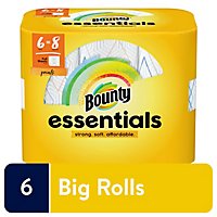 Bounty Essentials Print Paper Towels 6rl - 6 RL - Image 2