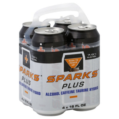 Sparks Plus Beer - 4-16 Fl. Oz. - Image 1