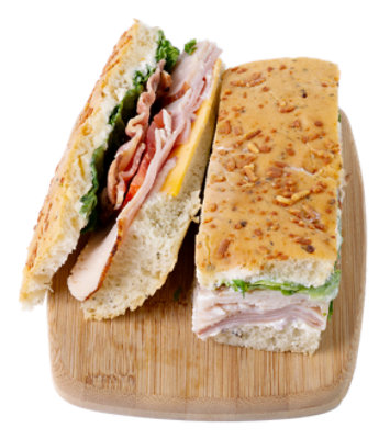 Haggen Focaccia Club Sandwich - Made Right Here Always Fresh - Ea. - Image 1