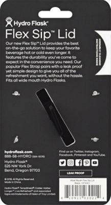 Hydroflask Wide Mouth Flex Sip Lid Black - EA - Image 4