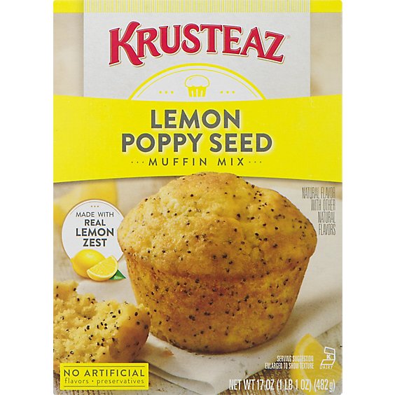 Krusteaz Lemon Poppyseed Muf - 17 OZ