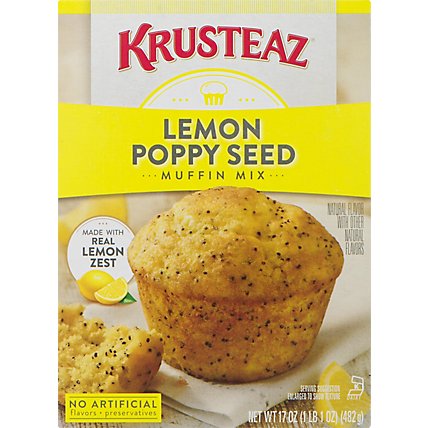 Krusteaz Lemon Poppyseed Muf - 17 OZ - Image 1