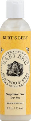 Burts Bees Fragrance Free Baby Wash/shampoo - 8 FZ - Image 2