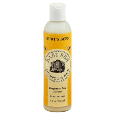 Burts Bees Fragrance Free Baby Wash/shampoo - 8 FZ - Image 1