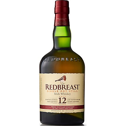 Redbreast Irish Whiskey 12 Year Old - 750 Ml - Image 1