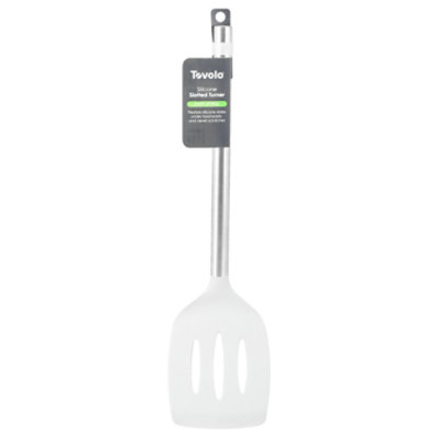 Tovolo Silicone Slotted Turner Light Grey - EA - Image 3