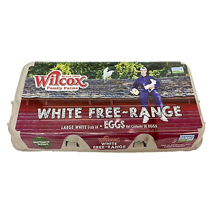 Wilcox Free Range White Large Eggs 18 Pk - 18 CT - Image 1
