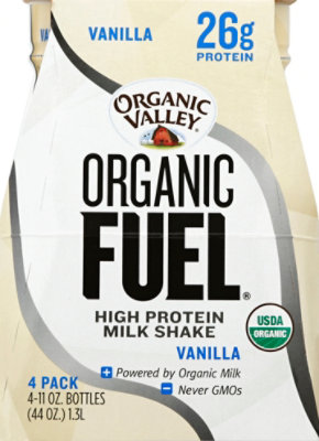 Organic Valley Milk Shake 4pk Prtn Vnla - 44 OZ - Image 2