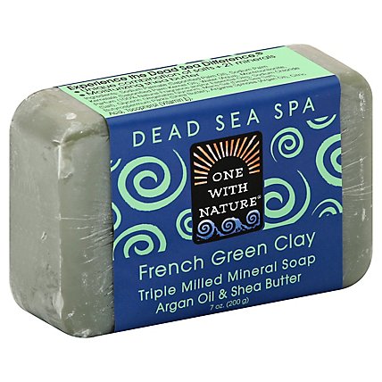 One With Nature French Green Clay Dead Sea Spa - 7 OZ - Image 1