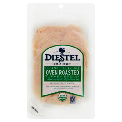 Diestel Organic Sliced Oven Roasted Turkey Breast - 6 OZ - Image 1