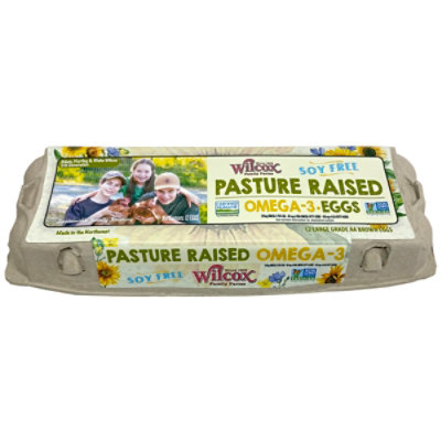 Wilcox Pasture Raised Brown Omega 3 Eggs 12 CT Haggen