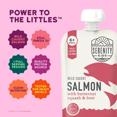 Serenity Kids Wild Salmon Btrnut Squas Beet - 3.5 OZ - Image 2