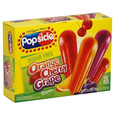 Popsicle Orange Cherry Grape Pop Bars Sf - 20-1.65 FZ - Image 1