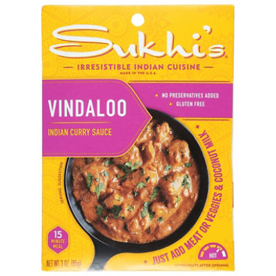 Sukhi's Indian Vindaloo Curry Gluten Free Sauce Paste - 3 Oz - Image 2