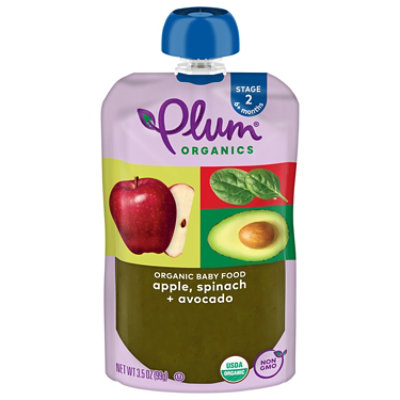 Plum Stage2 Blends Baby Fd Apl Spinach - 3.5 OZ - Image 3