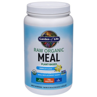 Garden Of Life Raw Meal Vanilla - 34.2 OZ - Image 2