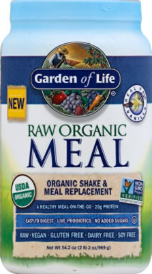 Garden Of Life Raw Meal Vanilla - 34.2 OZ - Image 2