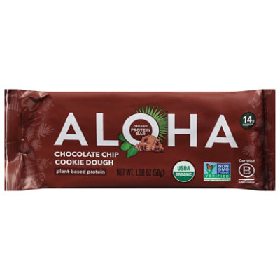 ALOHA Chocolate Chip Cookie Dough Protein Bar - 1.89 Oz - Image 5