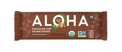 ALOHA Chocolate Chip Cookie Dough Protein Bar - 1.89 Oz - Image 2