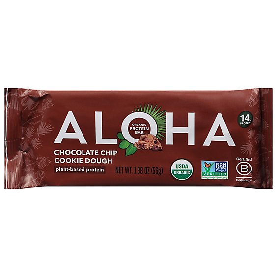 ALOHA Chocolate Chip Cookie Dough Protein Bar - 1.89 Oz