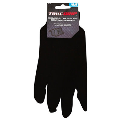 True Grip Medium Brown Jersey All Purpose Gloves - EA - Image 1