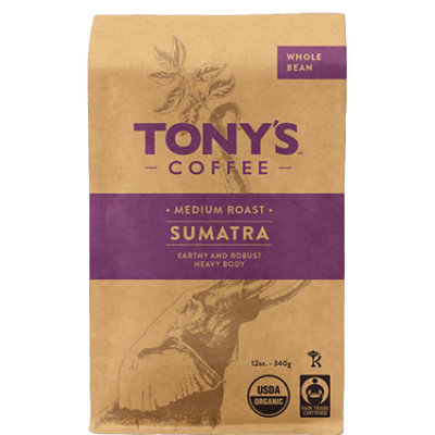 Tony's Oft Sumatra Ground Coffee - 12 OZ - Image 1