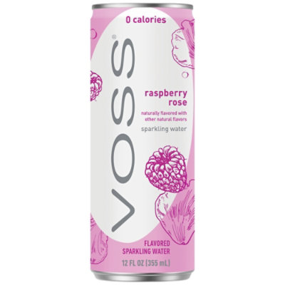 Voss Raspberry Rose -can 8pk 12oz Pack - 12 FZ - jewelosco