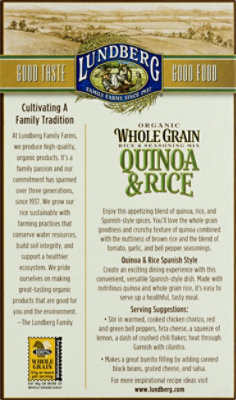 Lundberg Organic Quinoa Rice Whole Grain Spanish - 6 Oz - Image 2