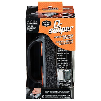 Q Swiper Grill Cleaner Sweeper Kit - EA - Image 1