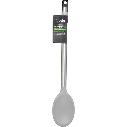 Tovolo Silicone Mixing Spoon - Light Grey - EA - Image 2