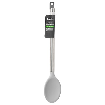 Tovolo Silicone Mixing Spoon - Light Grey - EA - Image 1